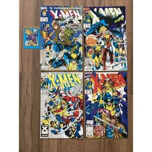 X-Men: No. 16-18 & 20. Includes Archangel Trading Card. Marvel Comics (1993)